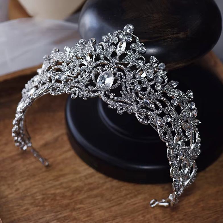 Zirkon Kristall Braut Diadem Blair Silber&nbsp;Klassisch