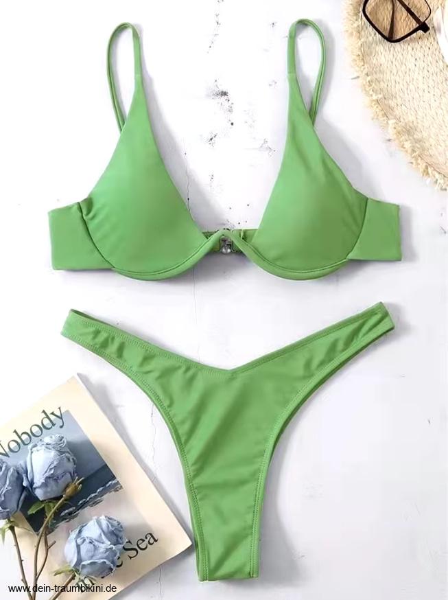 Sexy Triangle Bügel Push Up Bikini 2025 Vika&nbsp;Grün