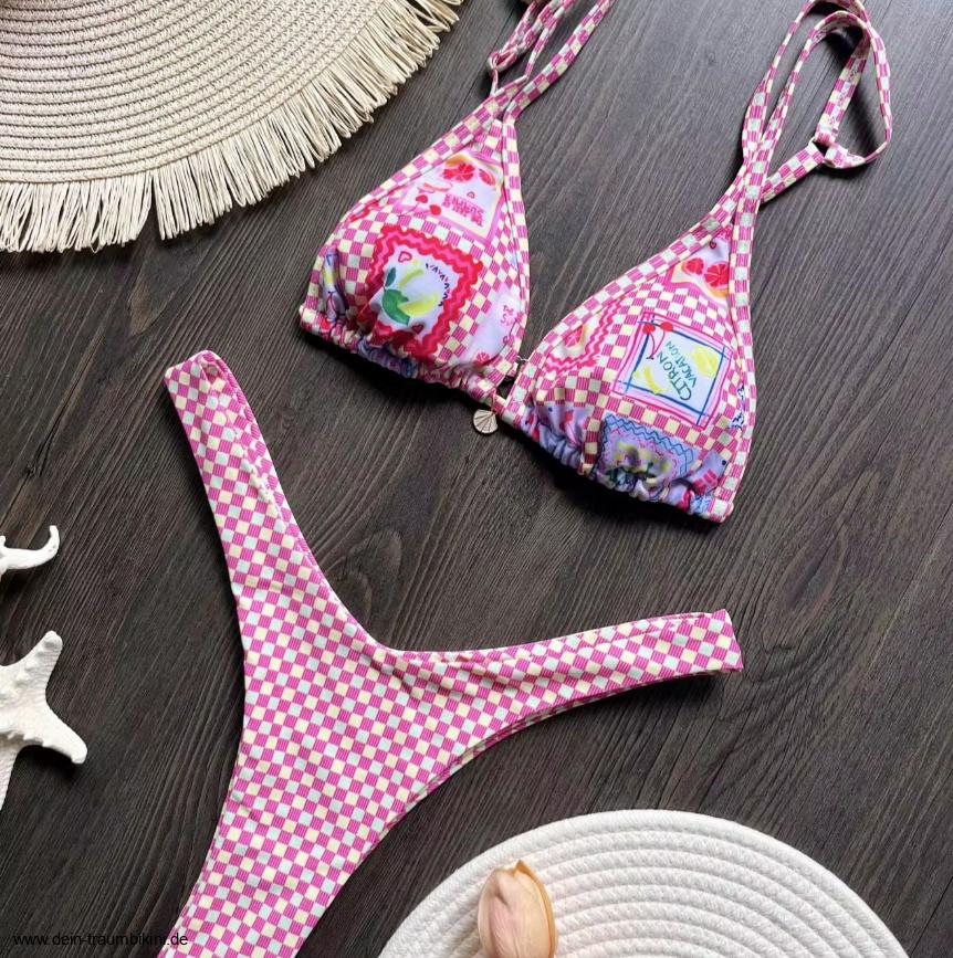 Triangle Bikini 2025 Viona Kariert mit Hohe&nbsp;Taille