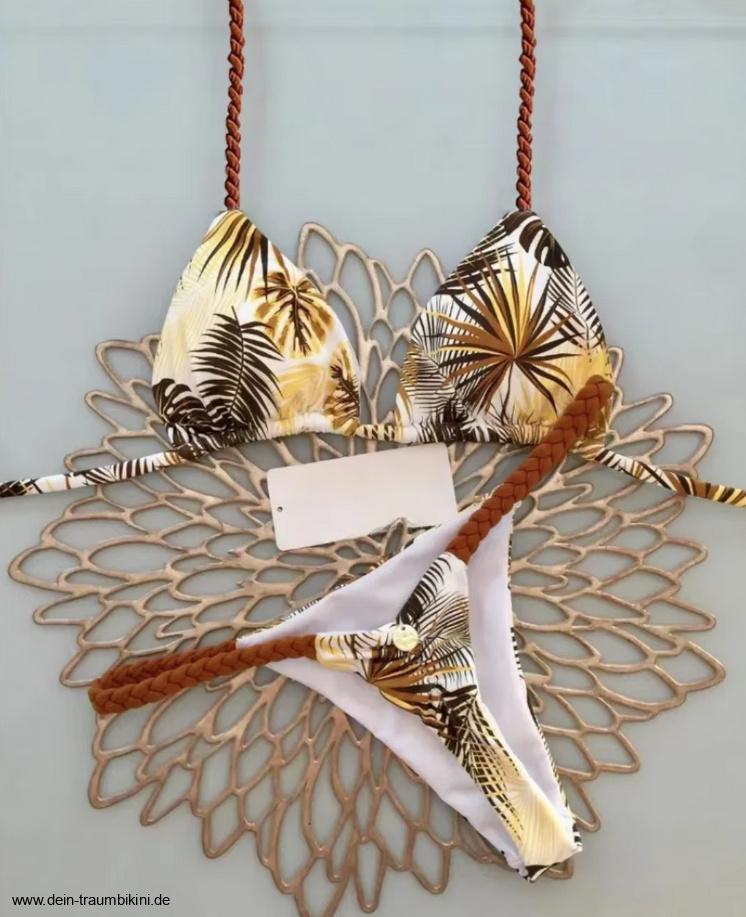 High-Waist Bikini 2025 Valeria mit Palmen&nbsp;Muster
