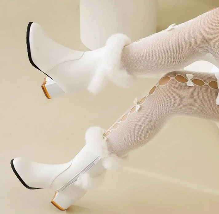 Brautschuhe Ankle Booties in&nbsp;Weiß