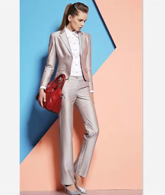 Business Hosenanzug Editha in Silber&nbsp;Elegant