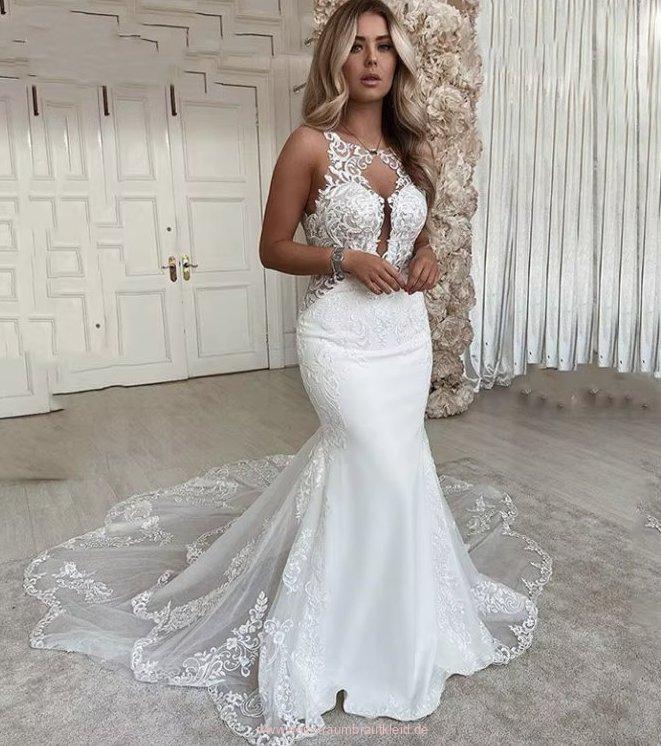 Sexy Meerjungfrau Brautkleid Anica mit Schleppe und&nbsp;Spitze