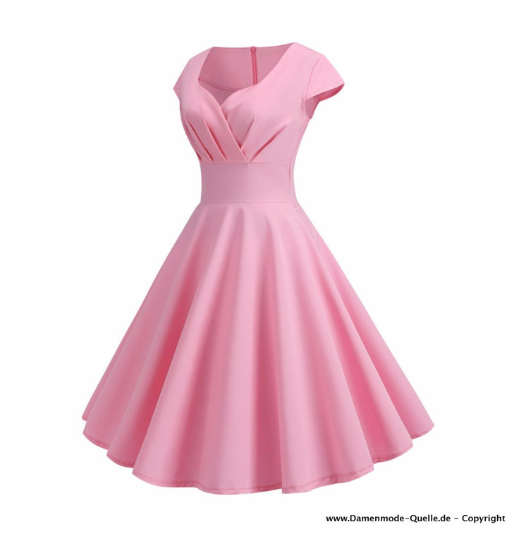 Vintage Style Barbie Kleid in Pink&nbsp;Knielang