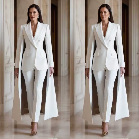 Braut Hosenanzug Inike für den Standesamt&nbsp;Weiß