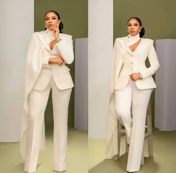 Designer Hosenanzug für die Braut in Elfenbein Standesamt&nbsp;Mode