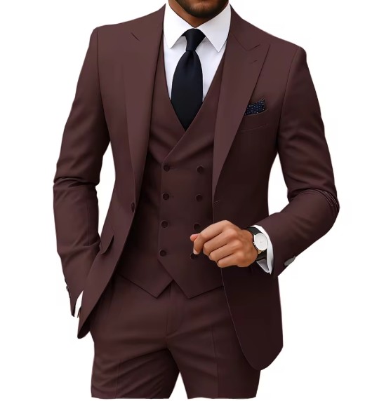 Eleganter Herrenanzug Dreiteilig in&nbsp;Braun