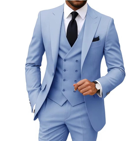 Eleganter Herrenanzug Dreiteilig in&nbsp;Hellblau