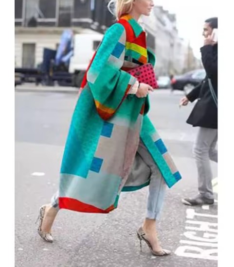 Streetwear Damen Herbst – Frühling Mantel Elna&nbsp;Bunt