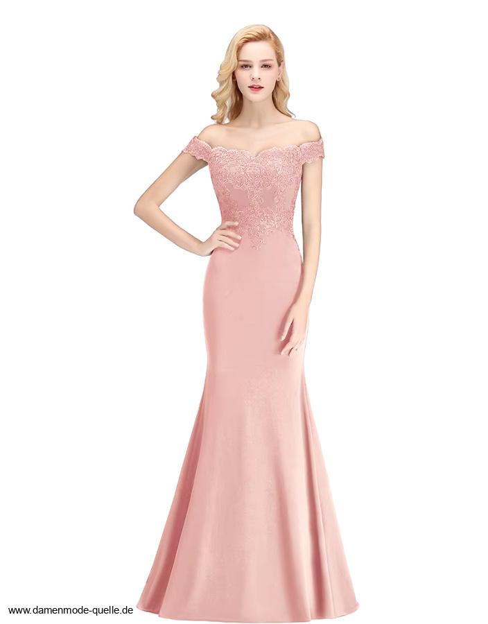 Fit and Flare Abendkleid Dorkas Schulterfrei in&nbsp;Zartrosa