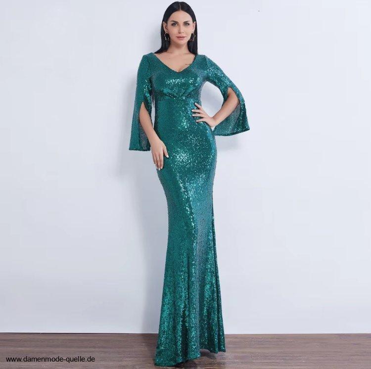 Pailletten Glitzer Meerjungfrau Abendkleid Dahlia&nbsp;Grün