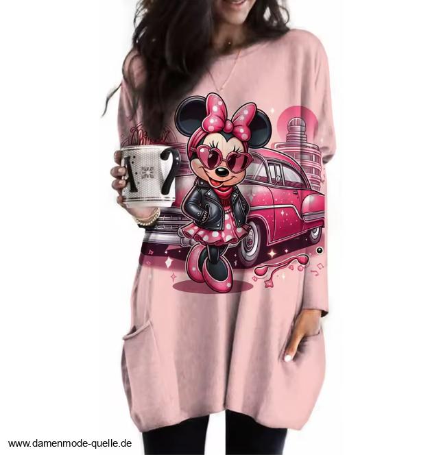 Oversize Disney Damen Pullover Edda&nbsp;Rosa