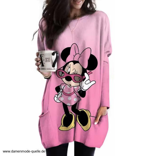 Oversize Disney Damen Pullover Elena&nbsp;Rosa