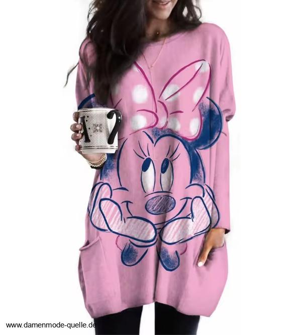 Oversize Disney Damen Pullover Elenor&nbsp;Rosa
