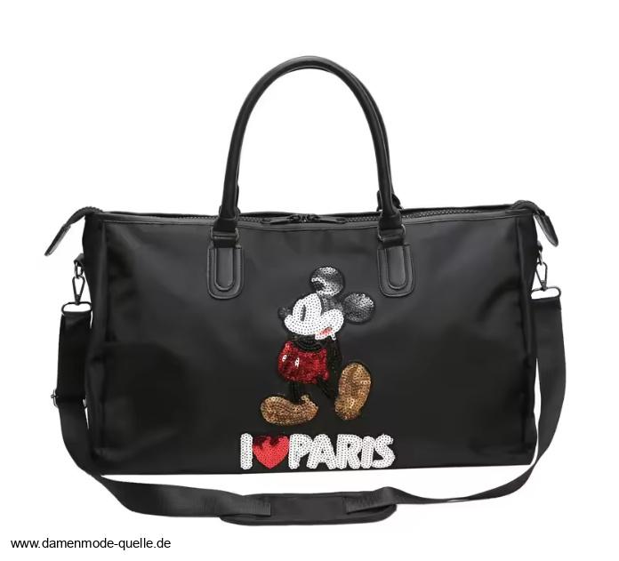Große Disney Reisetasche in&nbsp;Schwarz