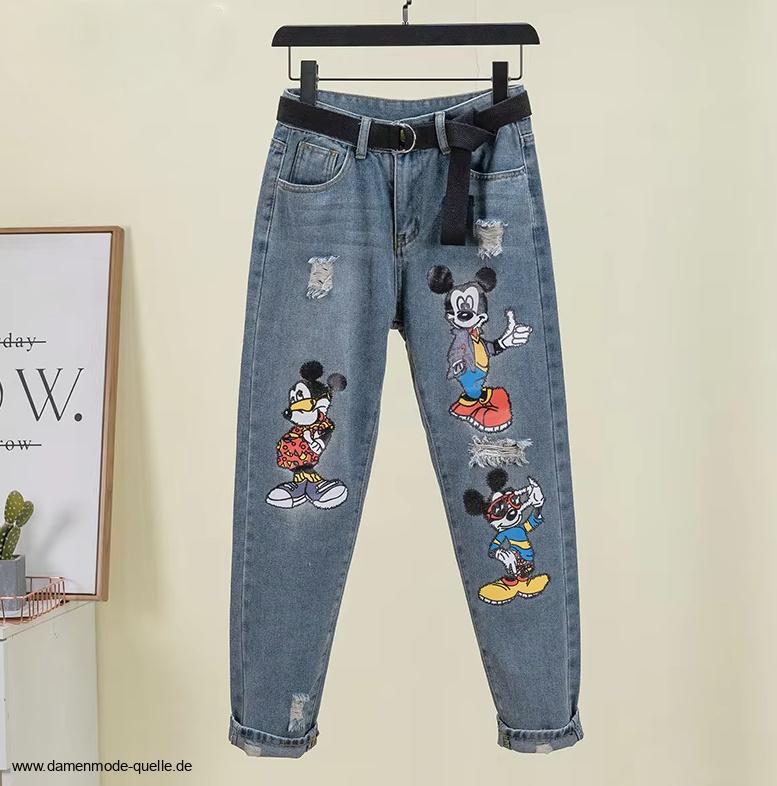 Disney Damen Jeans&nbsp;Hellblau