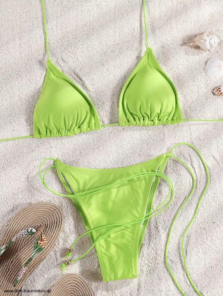 Sexy brasilianischer Bikini in Neongrün Für selbstbewusste&nbsp;Strandmomente