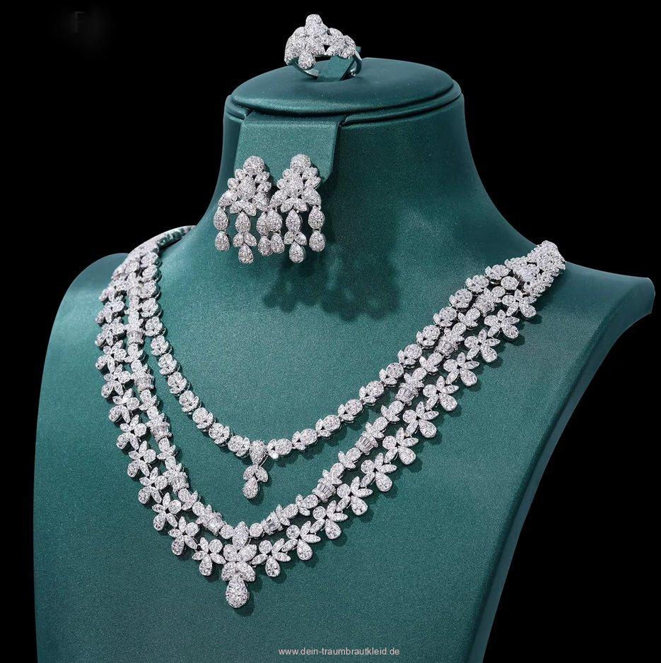 Luxus Zikronia Brautschmuck Set Diandra&nbsp;Fünfteilig