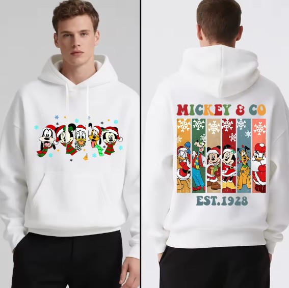 Disney Mickey & Friends Herren Weihnachtspullover Nr7