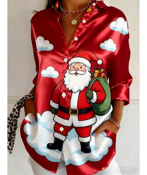 Langarm Damen Weihnachtsbluse&nbsp;Elea