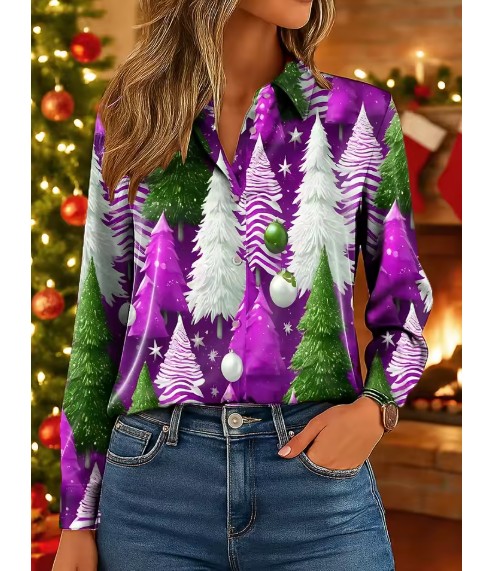 Langarm Damen Weihnachtsbluse&nbsp;Emmeline