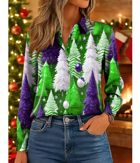 Langarm Damen Weihnachtsbluse&nbsp;Evi