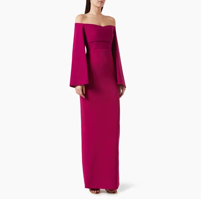 Schulterfreies I Linie Abendkleid Elenia Festlich in&nbsp;Lila