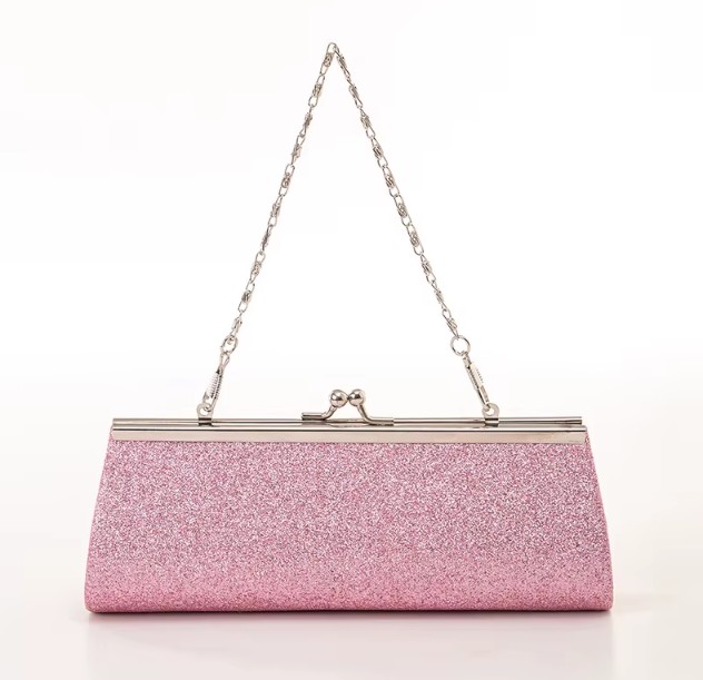 Shiny Glitter Brauttasche Elani in&nbsp;Rosa