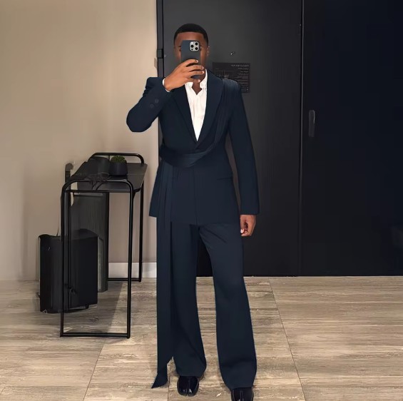 Smoking Hochzeitsanzug für den Bräutigam Brian&nbsp;Maineblau