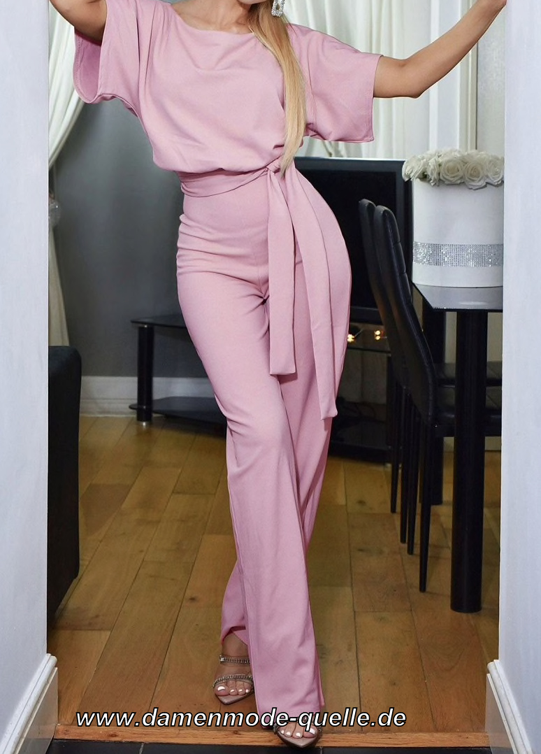 OL Style Elegantes Damen Jumpsuit Overall in&nbsp;Rosa