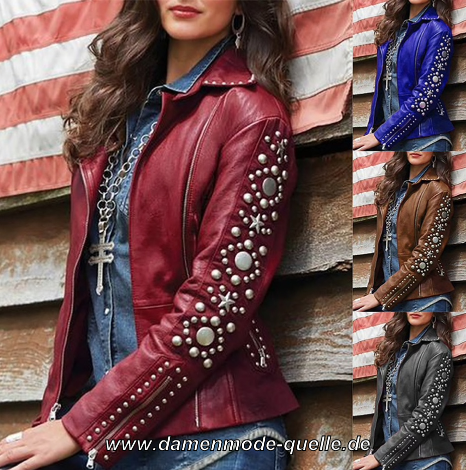 Damen Übergangsjacke Biker Jacke&nbsp;Online