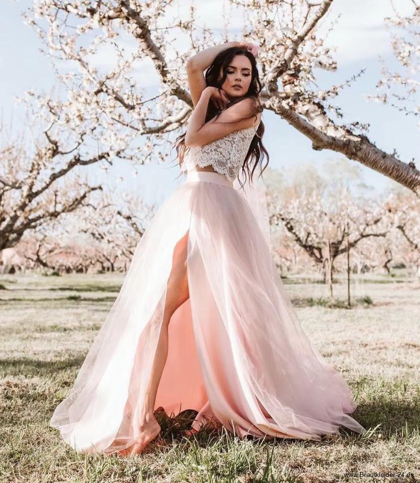Tüll Cut Out Braut Rock mit Cut Out in&nbsp;Rosa