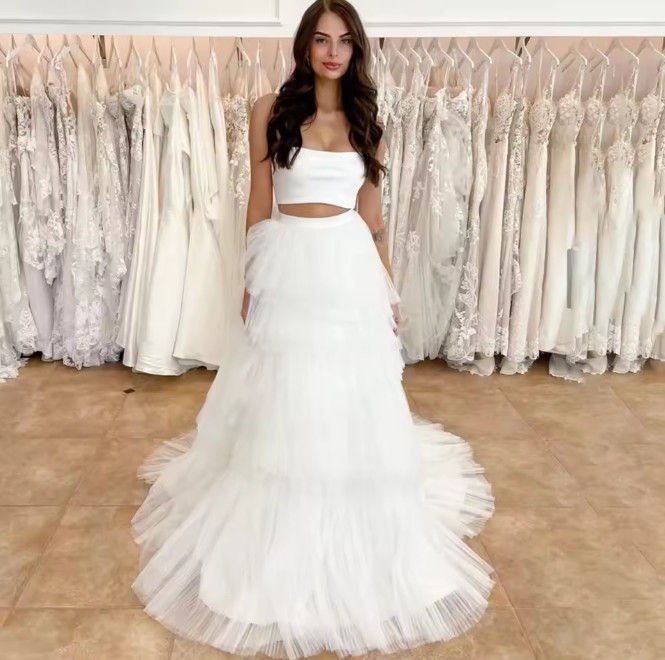 Zweiteiliges Brautkleid Elanie mit Tüll&nbsp;Rock