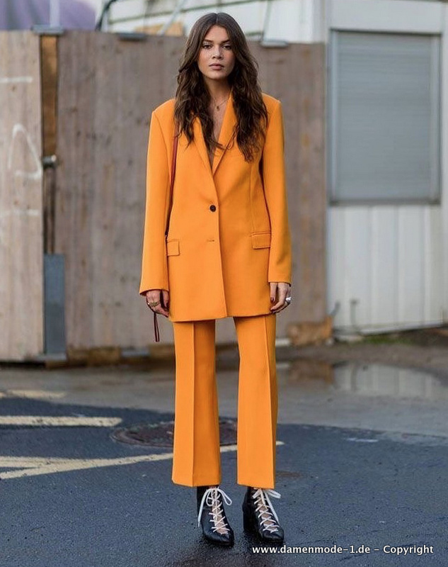 I Linie Business Hosenanzug in Orange