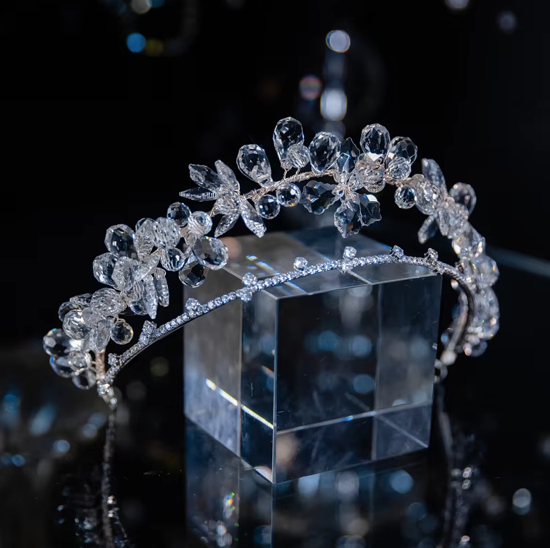 Kristall Braut Tiara Diadem&nbsp;Barbara