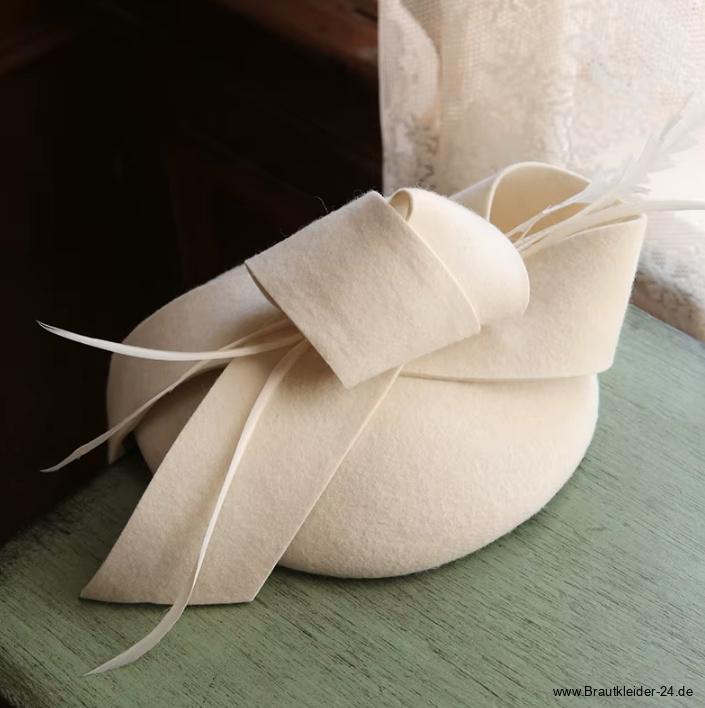 Kaschmir Wolle Derby Brauthut&nbsp;Effie