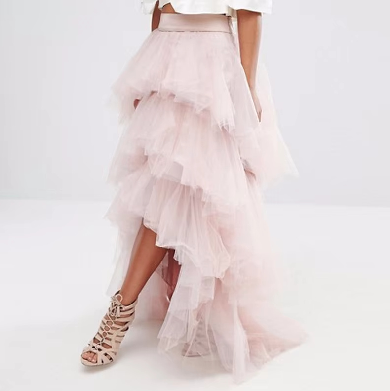 Vokuhila Tüll Rock für den Standesamt in&nbsp;Zartrosa