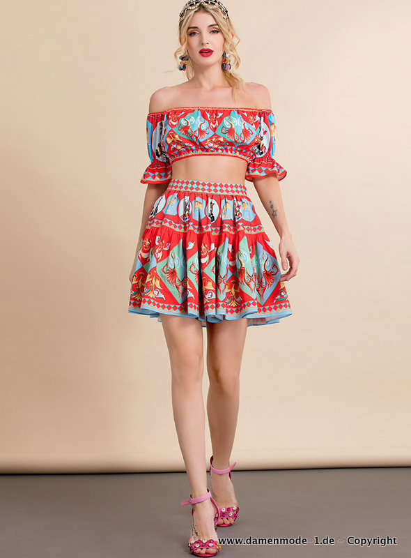 Fashion Runway Sommer Vintage Outfit&nbsp;Zweiteiler