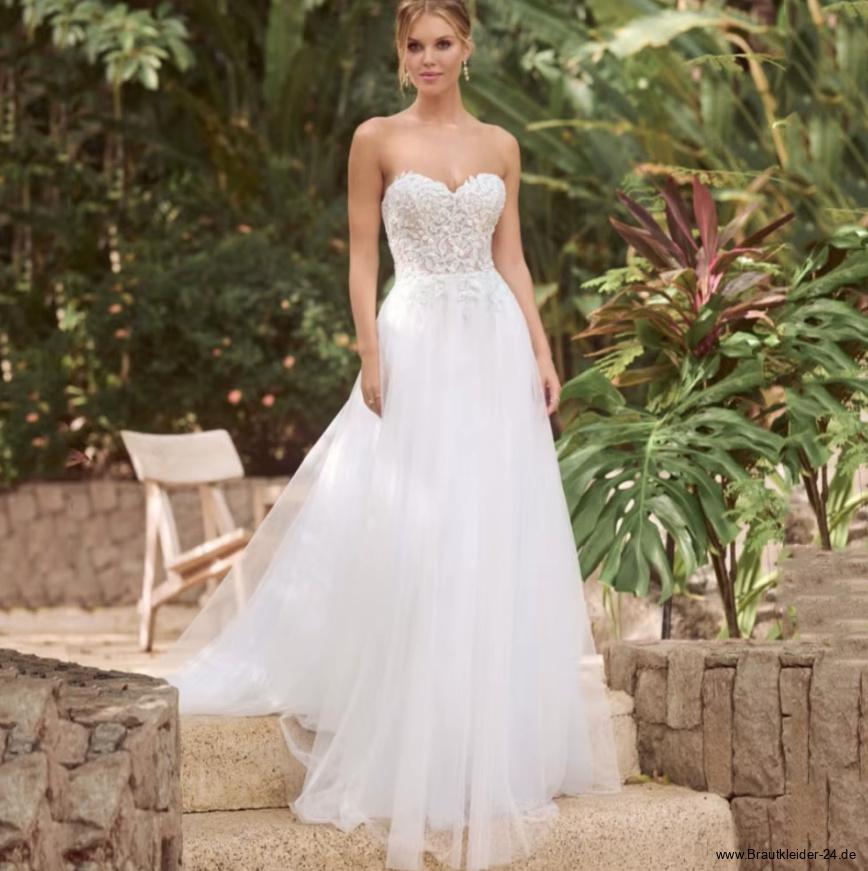 A Linie Brautkleid Fenna Schulterfrei mit Spitze und Tüll&nbsp;Rock