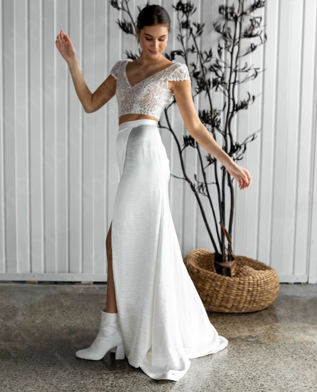 A Linie Boho Brautkleid Ira&nbsp;Zweiteilig