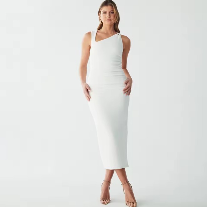 Ärmelloses Etui Standesamtkleid Irmela&nbsp;Wadenlang