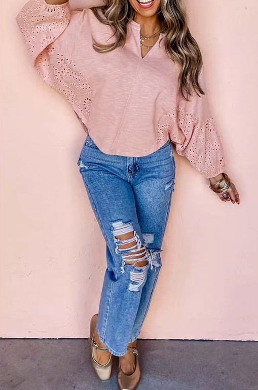 Baumwoll Damen Tunika Dagny in&nbsp;Rosa