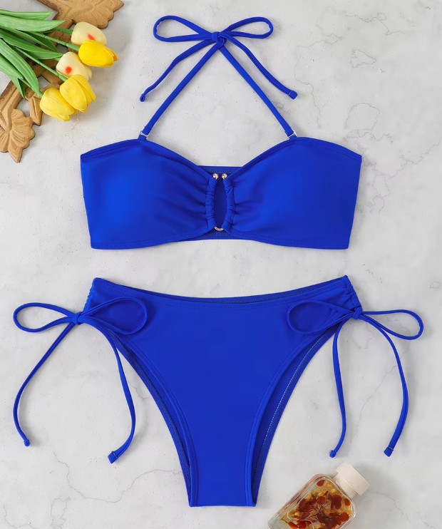 Halterneck Brasilianischer Bikini Siana in&nbsp;Blau