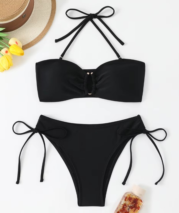 Halterneck Brasilianischer Bikini Siana in&nbsp;Schwarz
