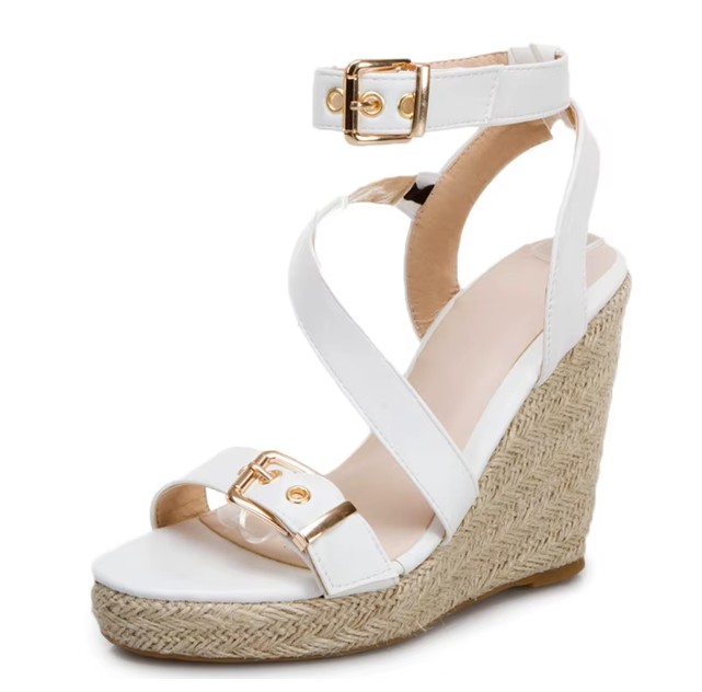 Plateau Keil Sommer Brautschuhe&nbsp;Hochzeitsschuhe