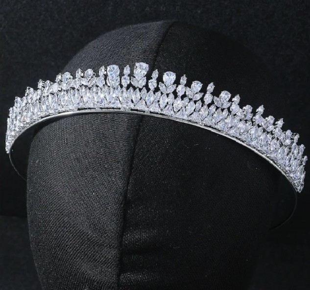 Zirkonia Braut Tiara Diadem&nbsp;Jacqueline