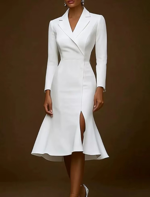 Langarm Meerjungfrau Standesamt Brautkleid Jana&nbsp;Wadenlang