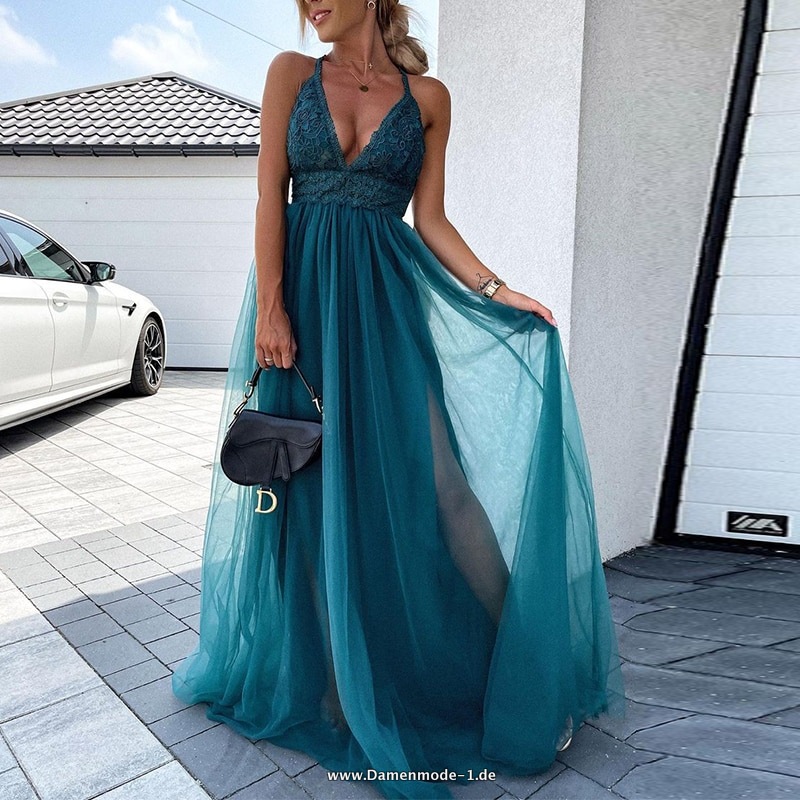 Kreuzträger Damen Sommerkleid in&nbsp;Grün