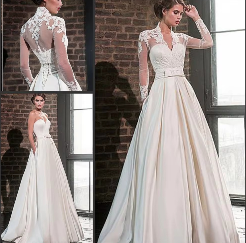 Zweiteiliges Bustie Brautkleid Arven mit Bolero&nbsp;Jacke