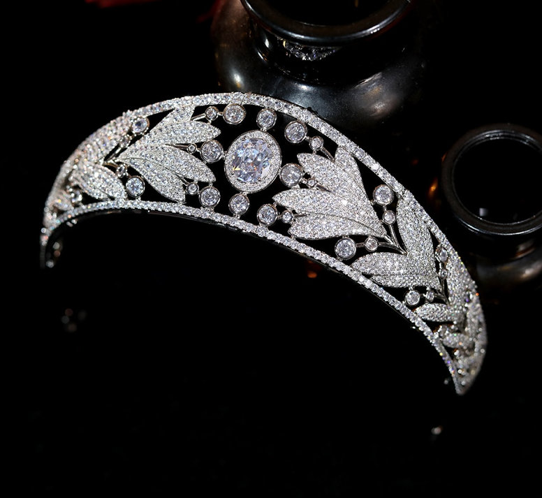 Kristall Braut Tiara Corin Kopfschmuck